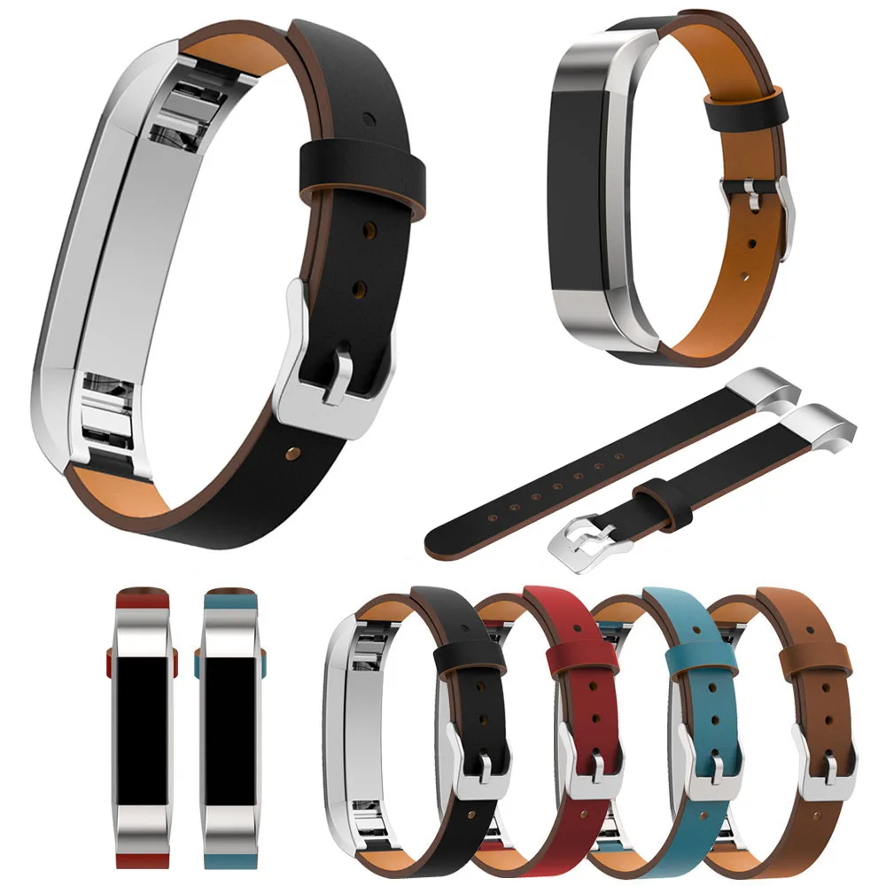 Ремешок для часов из натуральной кожи Для Fitbit Alta черный коричневый сменный