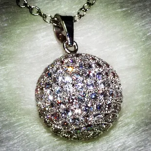 ALW полный Циркон шариковые Подвески с necklace ем s для женщин Благородный кулон вечерние Женское Ожерелье Модные ювелирные изделия