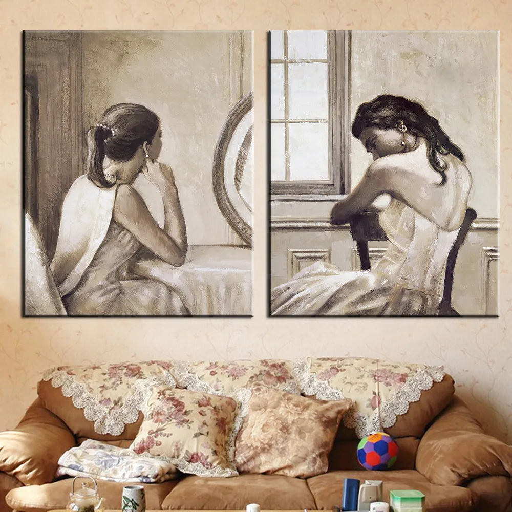Безрамное женские картины с изображением фигур людей холсты репродукции и