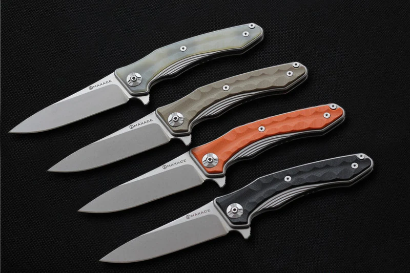 Складной нож MAXACE ZEALOT 440C лезвие G10 острый для кемпинга охоты выживания карманные