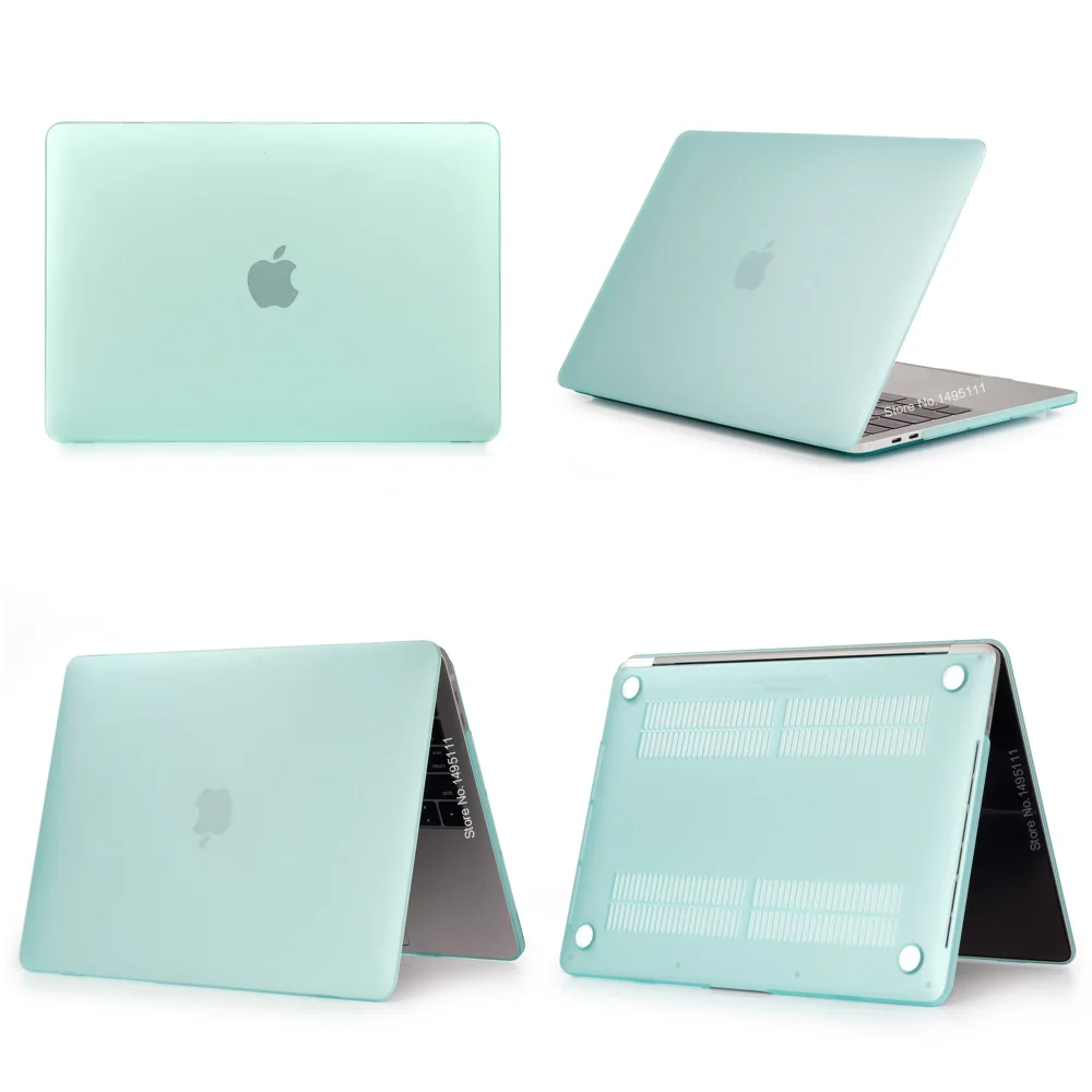 Matte green Матовый чехол для MacBook Air 11 air 13 дюймов A1466 A1932 Pro 13 15 retina A1706 A1708 A1989+ чехол для клавиатуры - Цвет: Matte green