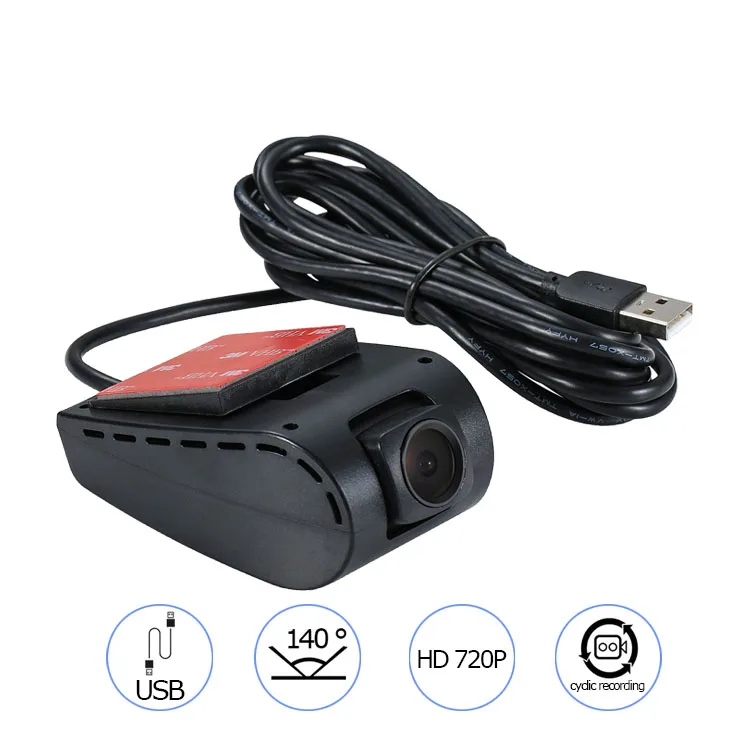 Универсальный Автомобильный видеорегистратор DVR HD объектив Встроенный g-сенсор