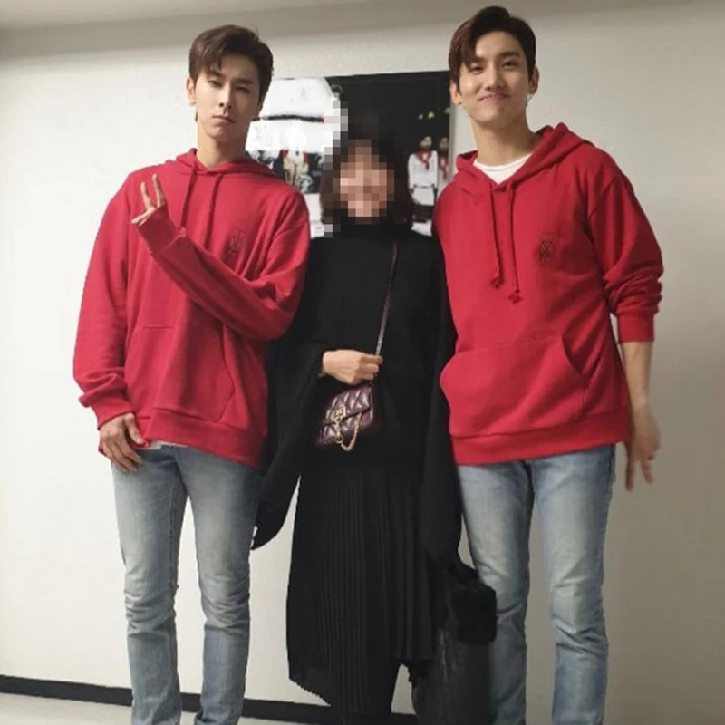 Мужская толстовка с капюшоном KPOP TOHOSHINKI Свитшот TVXQ круглым вырезом пуловер