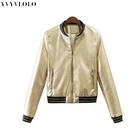 Женская кожаная куртка-бомбер, однобортная куртка, весна 2019