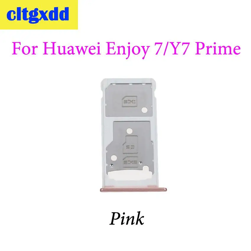 Cltgxdd новый лоток для sim карты и Сменные Запчасти лотков SIM/Micro SD Huawei Enjoy 7 Plus/Y7