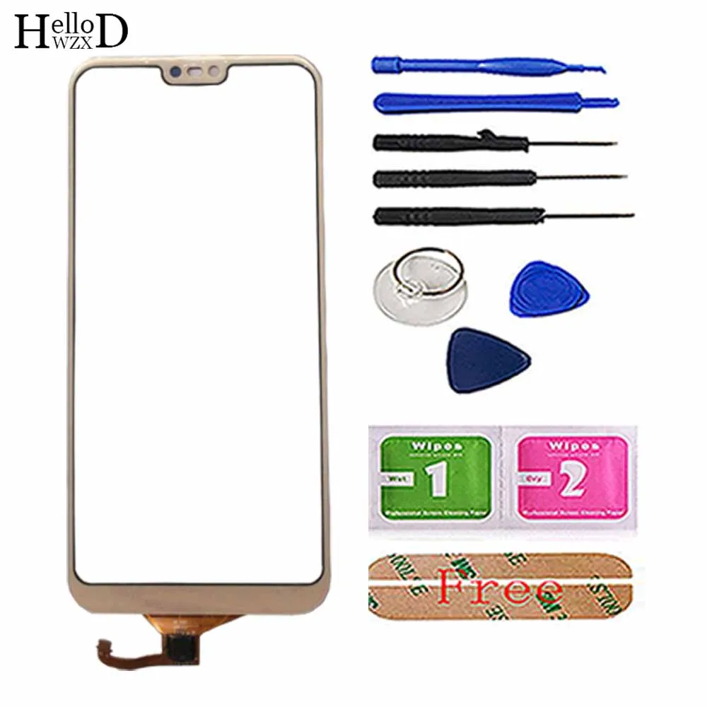 Pink With Tools Сенсорный экран для huawei P20 Lite сенсорный экран стеклянная панель дигитайзер Сенсорная панель сенсорная панель Переднее стекло Ремонт Для huawei Nova 3E - Цвет: Pink With Tools