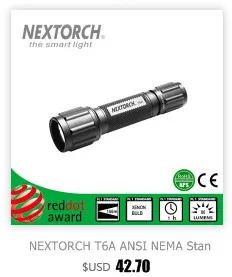 NEXOTRCH Flashlight 18650 Battery 1040 Lumen Waterproof Rechargeable Strobe Shockproof Tactical LED Flashlight Torch#TA40
