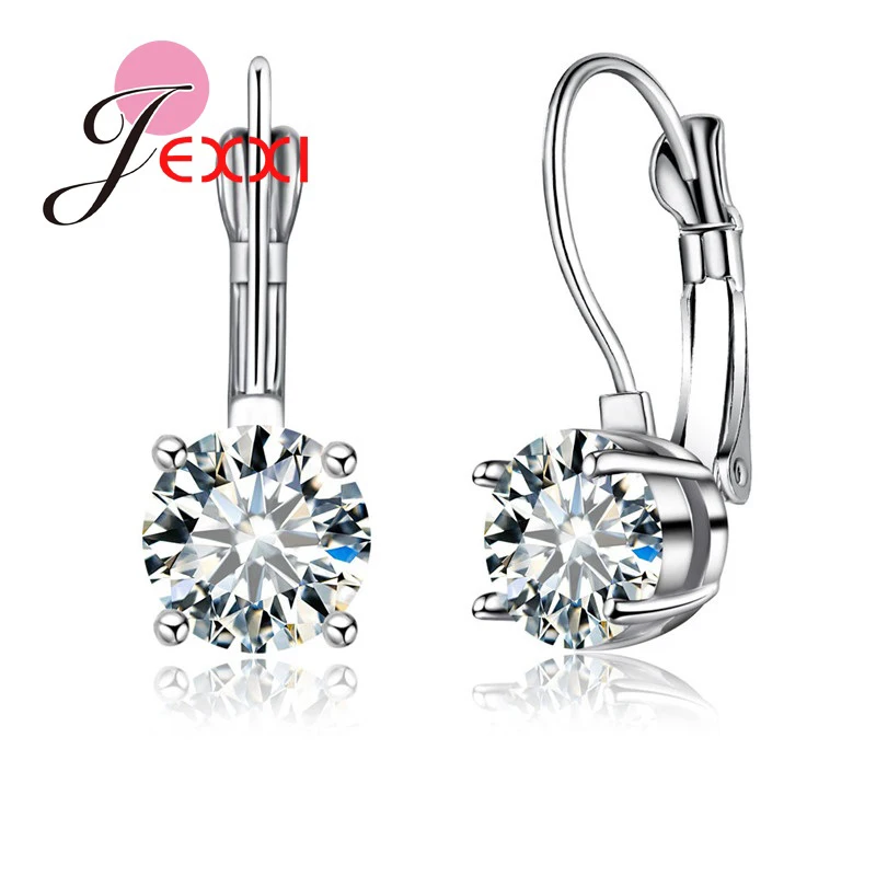 Женские серьги из серебра 925 пробы с фианитом|silver earrings|earrings for womenfashion earrings women |