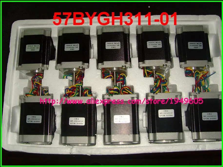 NEMA23 57BYGH311 01 фрезерный станок с ЧПУ 1 8 градусов двухфазный гибридный шаговый
