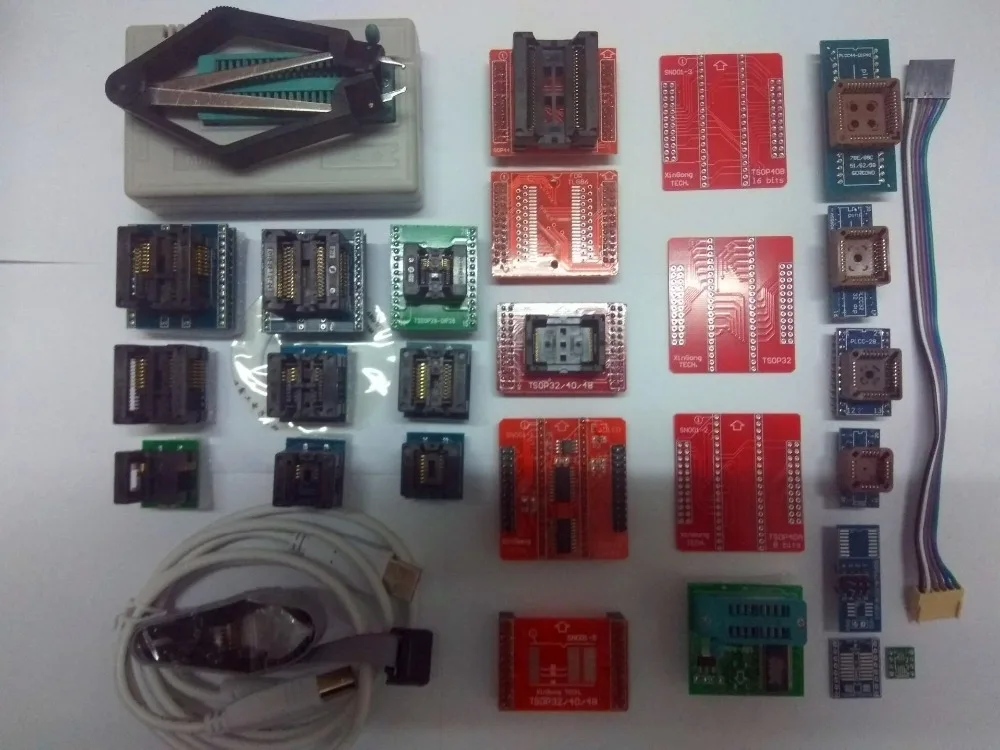 100% Оригинальный V10.41 TL866II Plus Minipro PIC USB BIOS ECU универсальный программатор + 25