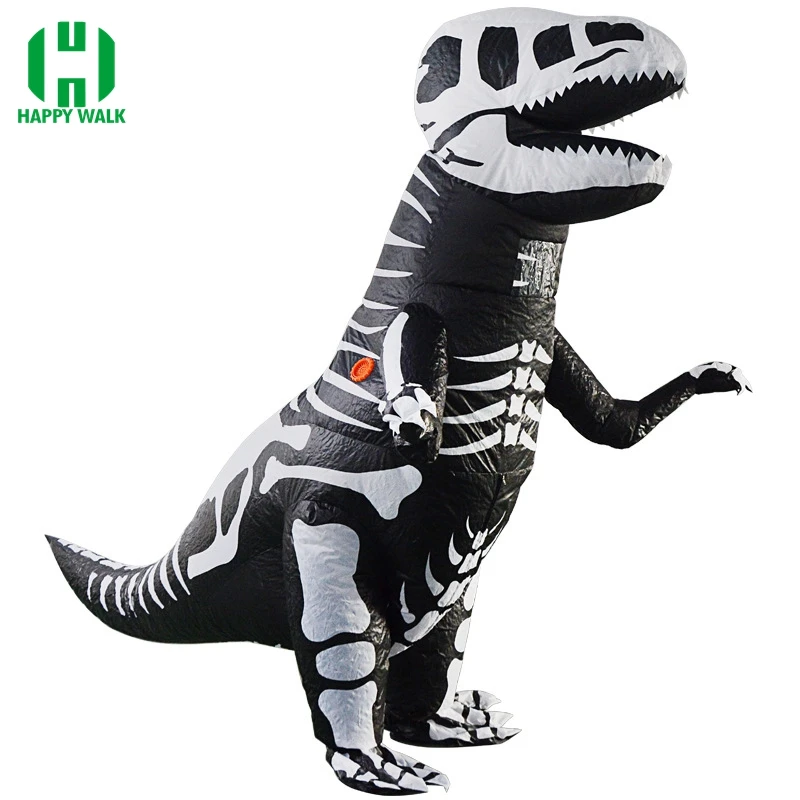Праздничный карнавальный костюм динозавра надувной T-Rex забавные вечерние платья