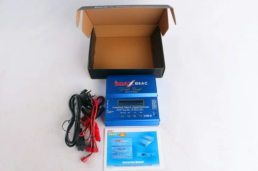80 Вт IMAX B6AC RC Баланс Lipo зарядное устройство B6 AC Nimh Nicd литиевая батарея+ EU/US/UK/AU разъем питания провод