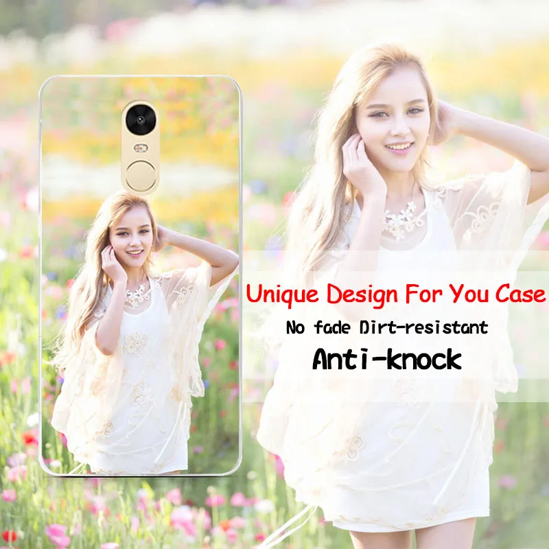 Custom DIY Photo Phone Case For Xiaomi Redmi Pro Soft Silicone Image Bag Pictures Unique Design |