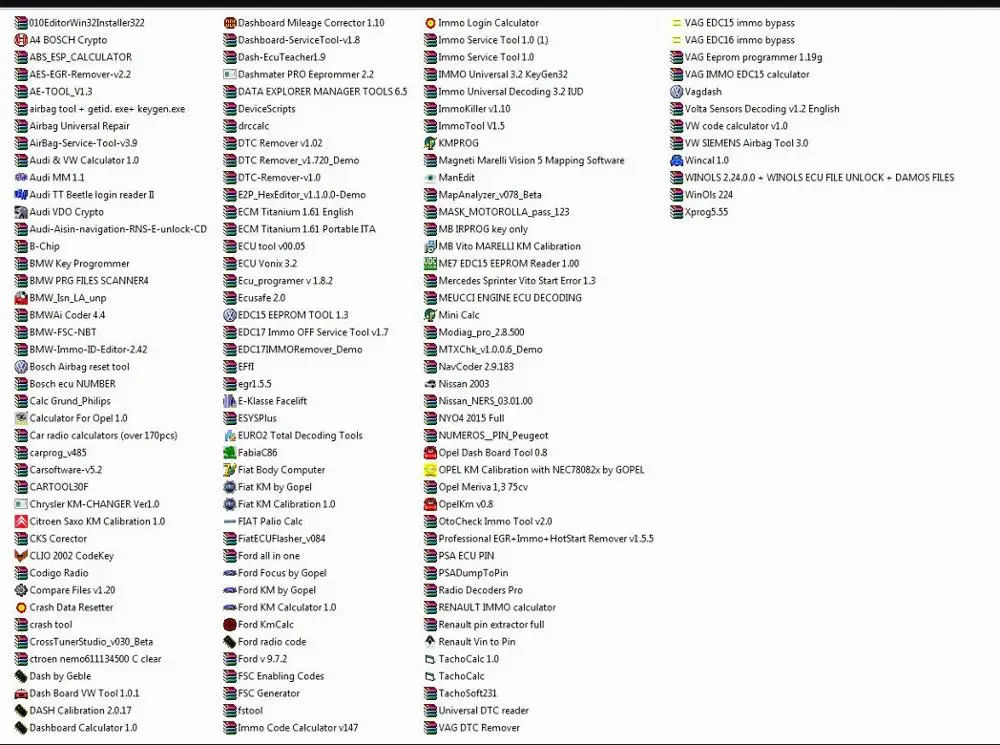 170 ECU регулирующее программное обеспечение + 10 Гб ЭБУ свалки (после экстракта) (dpf egr
