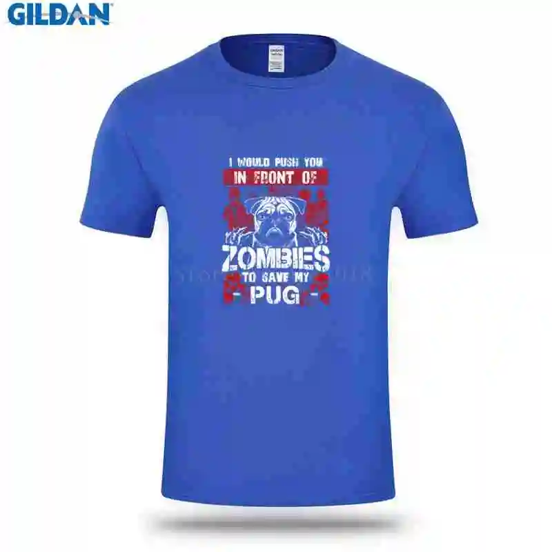 Повседневное Для мужчин футболка 2018 дышащий сохранить мой Мопс я бы подтолкнуть