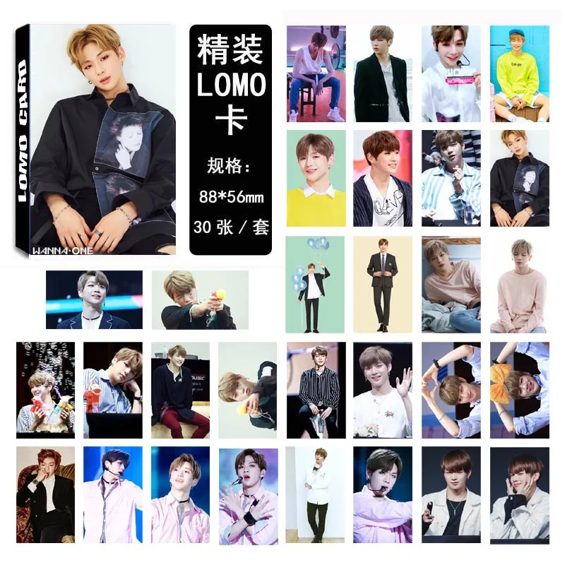 Kpop WANNA ONE LOMO маленькая коробка для карт 1X1 = 1 (TO BE ONE) 30 шт. k pop поздравительная