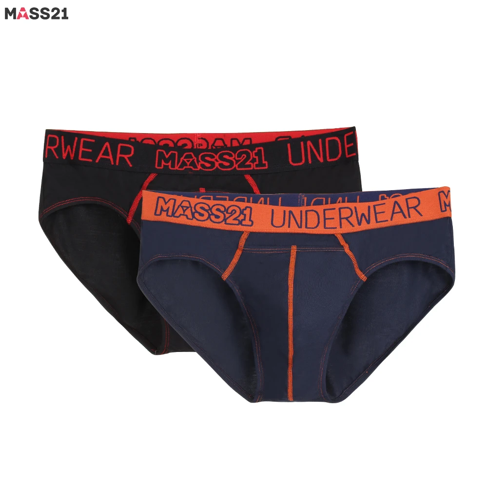 MASS21 2 шт./лот мужские трусы нижнее белье с низкой посадкой сексуальные дышащие для