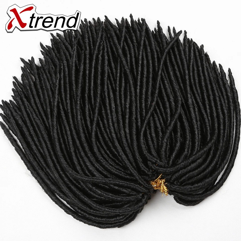 Xtrend 14inch Crochet Braids Locks Faux Locs Hair Extensions 24roots Kanekalon High Fiber Braid For Women |