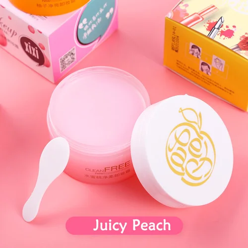 1.peach Глубокое средство для снятия макияжа крем очищающее средство увлажняющее персик и грейпфрут высокоэффективное ластик моющее средство нежное Природный уход за кожей - Цвет: 1.peach