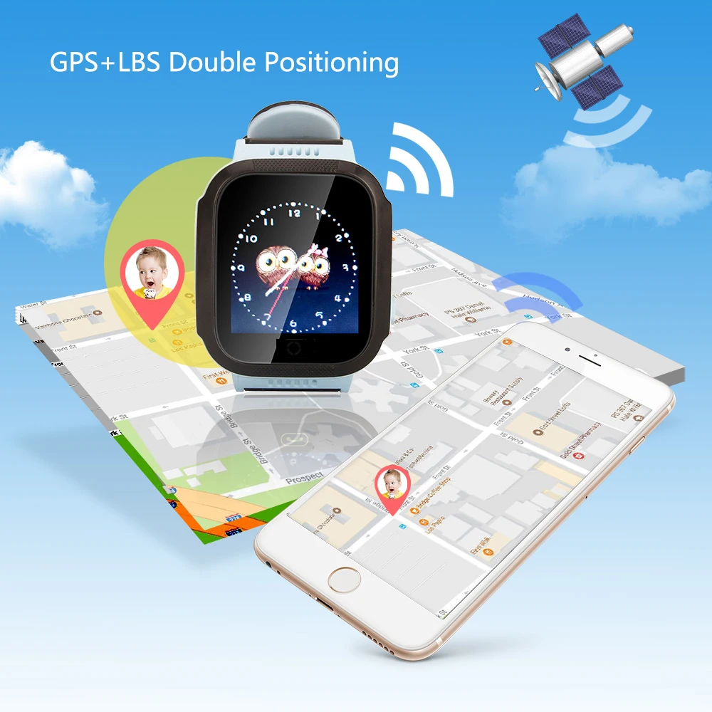 Q528 gps Детские умные часы SOS устройство отслеживания местоположения с камерой
