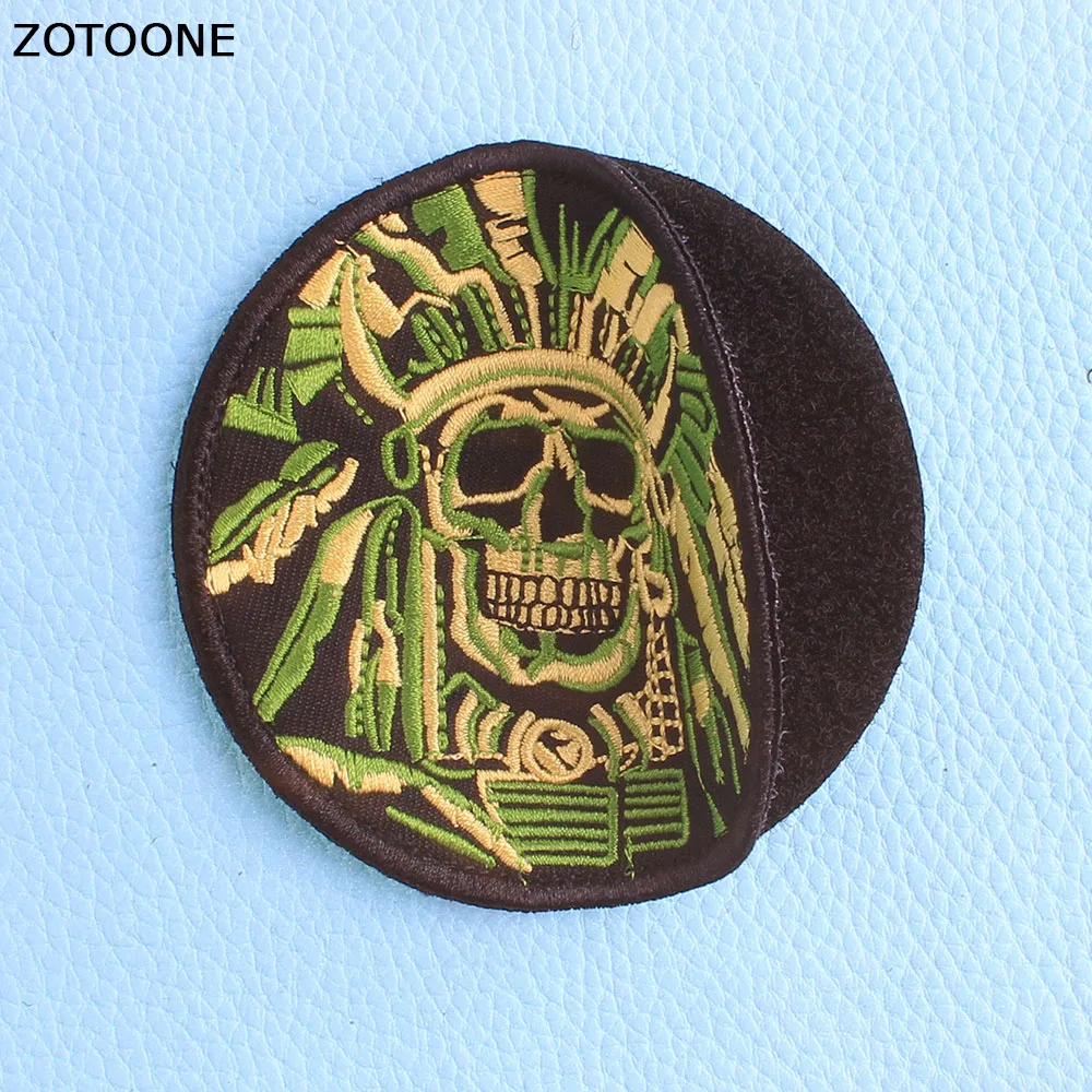 ZOTOONE модные липучки патчи Grim Reaper панк мотоциклетные для одежды розовые пушки кофе