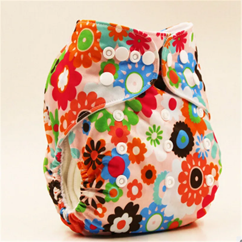 Новые Многоразовые детские тканевые подгузники водонепроницаемые с рисунком