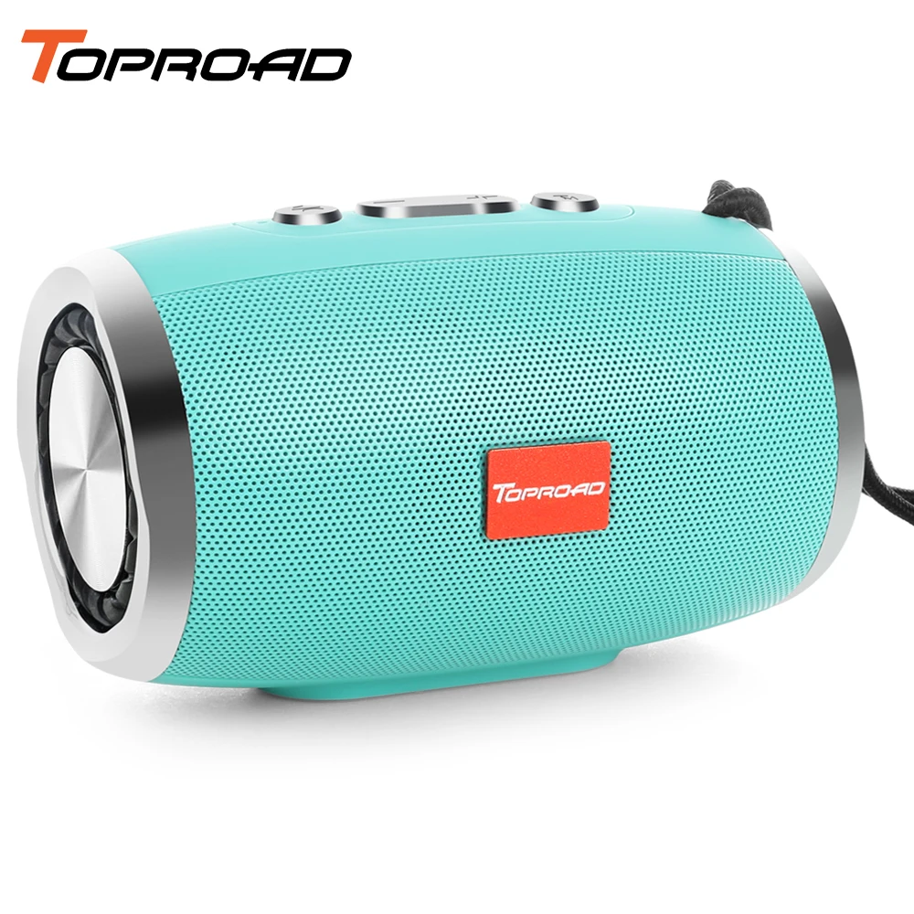 TOPROAD беспроводной Bluetooth динамик TF FM радио AUX с микрофоном музыкальная Колонка
