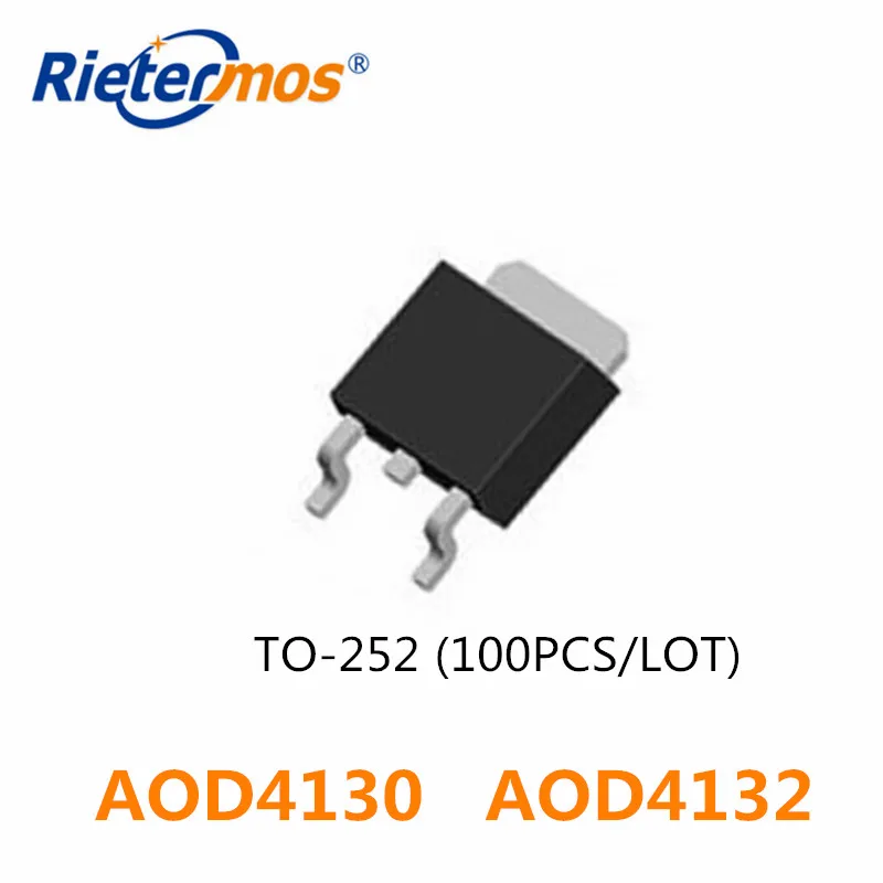 

100PCS AOD4130 D4130 AOD4132 D4132 TO-252 MADE IN CHINA