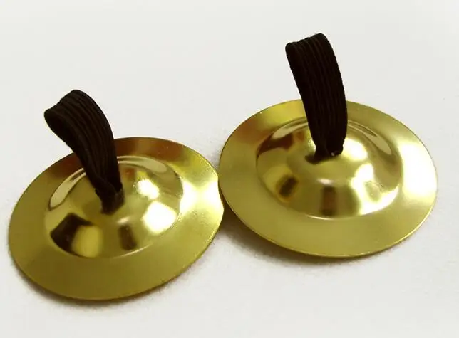 

50pairs/lot Belly Dance Copper Finger Cymbals Belly Dancing Gold Finger Cymbals Musical Instrument