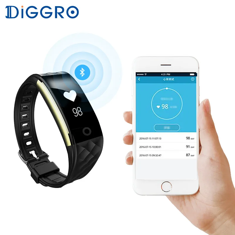 Умный Браслет Diggro S2 монитор сердечного ритма IP67 спортивный фитнес-трекер браслет