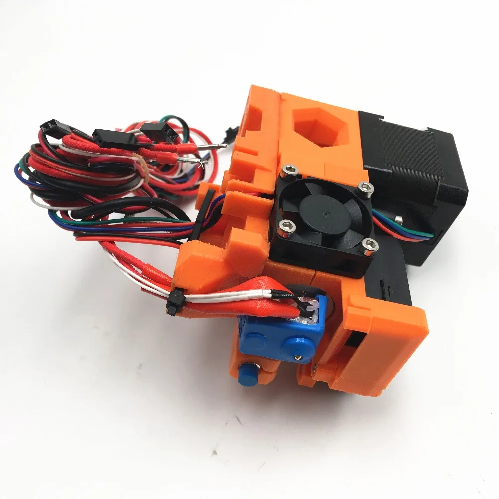 1 комплект собран Reprap Prusa i3 MK2 экструдер Полный с Бесплатная силиконовые носки 0 4