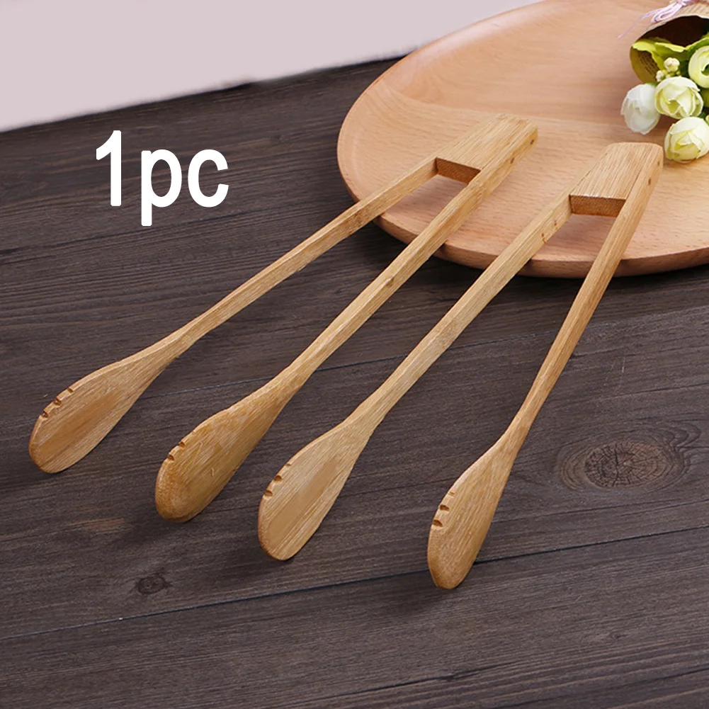 Новый практический бамбуковые для барбекю зажим щипцы Пособия по кулинарии