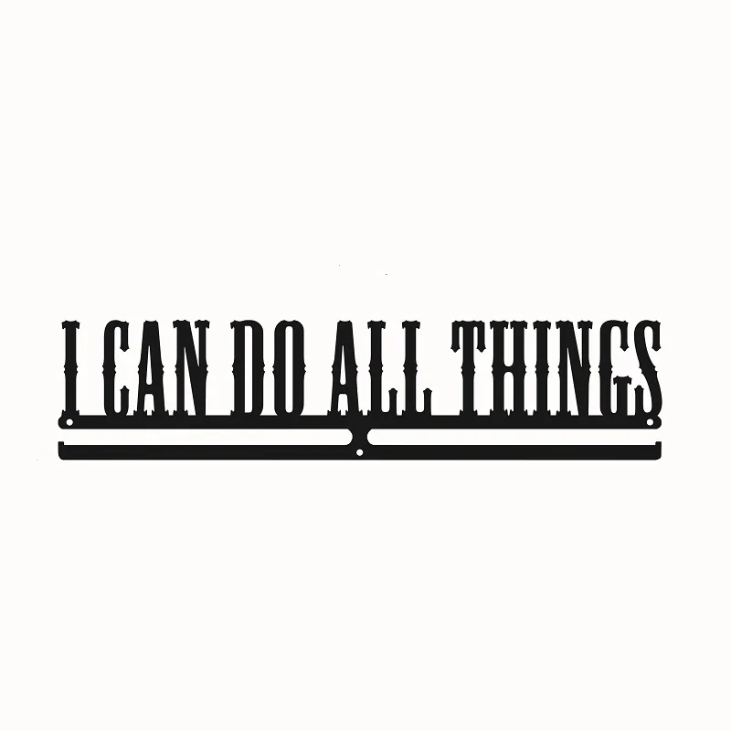 I can do all things Спортивная медаль Стойка вешалка для медалей - Цвет: I can do all things