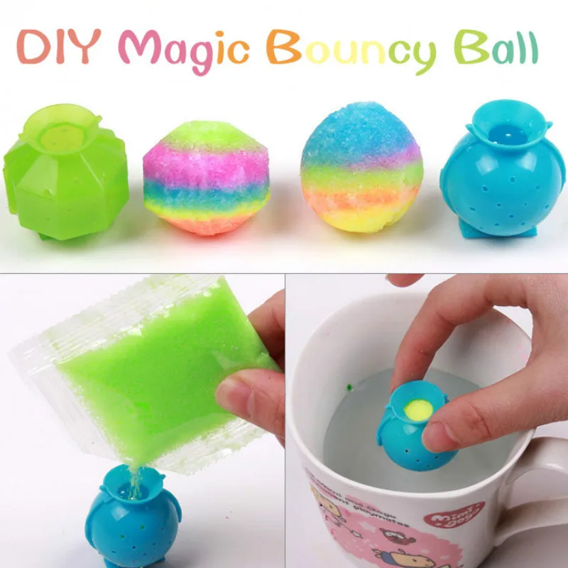 

child scientific experiments handmade diy magic Bouncing Ball kid's Gift Fun hands-on brain Toys