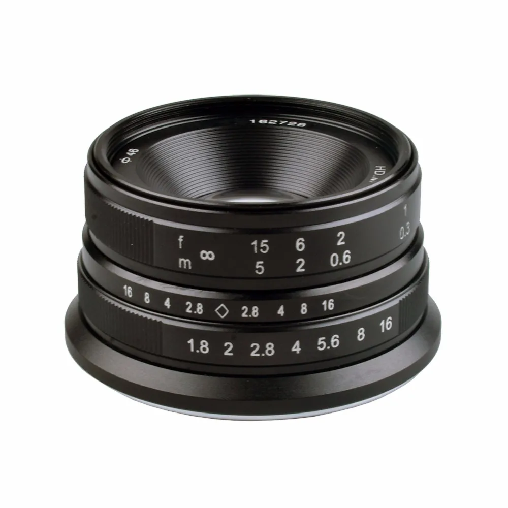 Lightdow 25 мм F1.8 ручная основная линза для Sony E Mount/FX Mount/для камер Micro 4/3 A6500 A6300 X A1 A2 G1 G3 G4