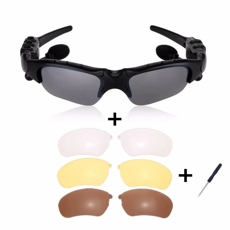 glasses with All Mambaman велосипедные солнцезащитные очки для верховой езды Bluetooth наушники умные очки Спорт на открытом воздухе беспроводные велосипедные солнцезащитные очки с наушниками с микрофоном - Цвет: glasses with All