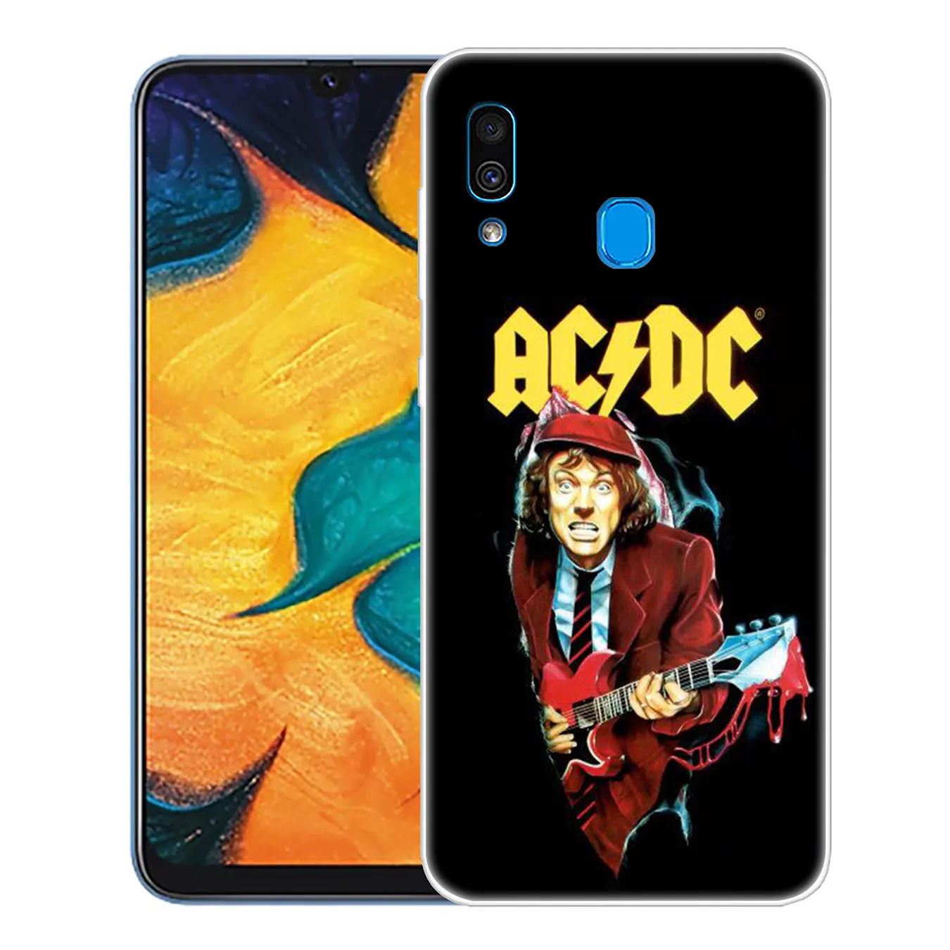Lavaza ac dc плакат ACDC Малкольм молодой жесткий чехол для телефона для samsung Galaxy A10 A20 A30 A40 A50 A60 A70 M40 M30 M20 M10 A20e крышка - Цвет: 1