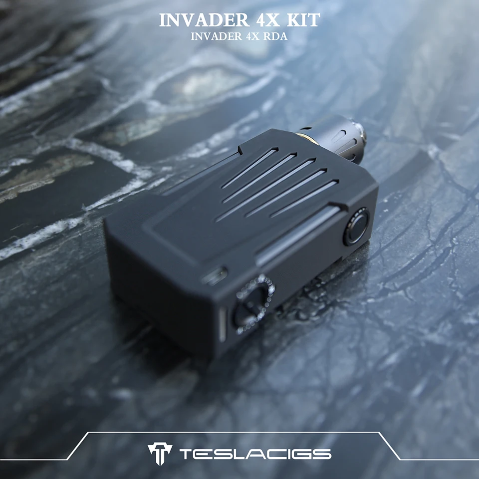 Оригинальная электронная сигарета Tesla Invader 4X VV вейп набор 280 Вт бокс мод с 25 мм