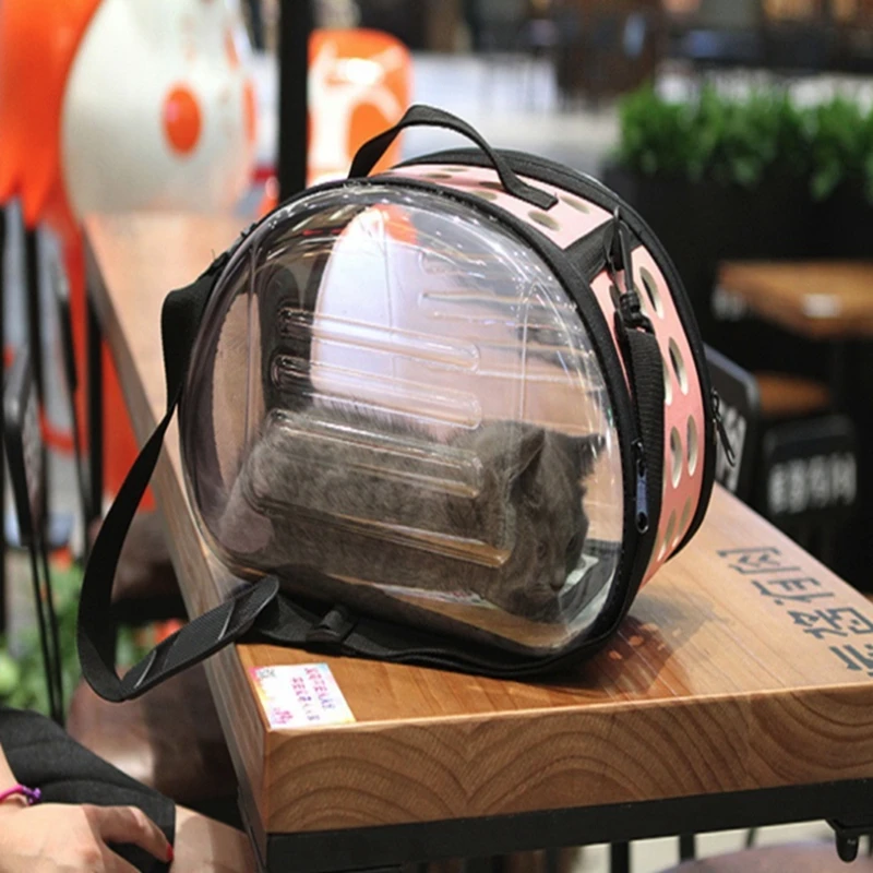 Модная маленькая сумка переноска для собак прозрачные дышащие сумки кошек