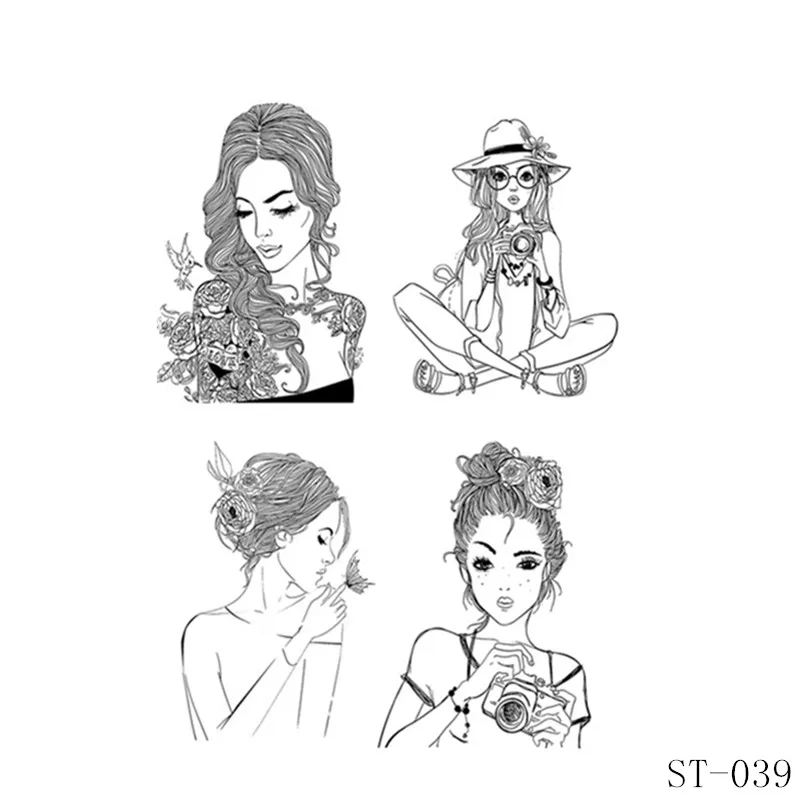 

Beauty/Fashion Girls Transparent silicone Stamp for DIY Scrapbooking/Photo Album Decorative Card Making Clear Stamps Supplies