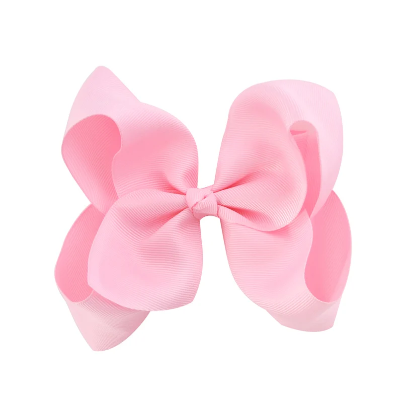 Pearl Pink No11 1 шт., 6 дюймов, аксессуары для волос с бантом, корсажная лента, детские шпильки принцессы, детская одежда для волос, милые заколки с бантами для волос - Цвет: Pearl Pink No11