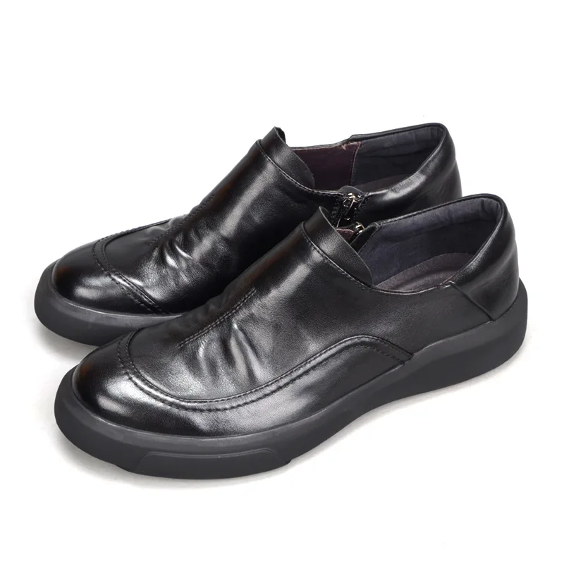 High Quality Genuine Leather Shoes Men cowhide fashion Business Dress loafer shoes mens luxury men designer | Обувь