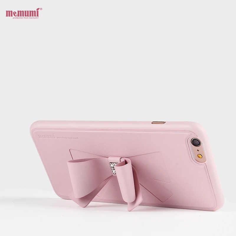 Искусственная кожа для iPhone 6 женщина случае Подставки задняя крышка S со стразами