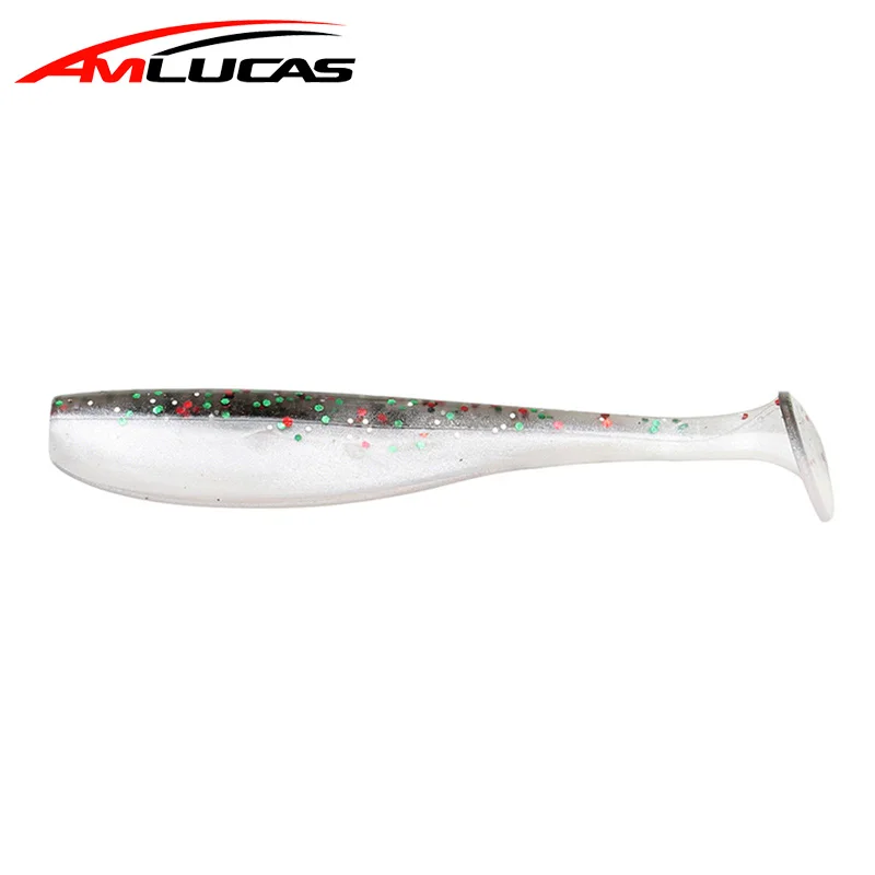 Amlucas 12 шт 65 мм 1 8g воблеры рыболовные приманки Easy Shiner от Swimbait Мягкая силиконовая