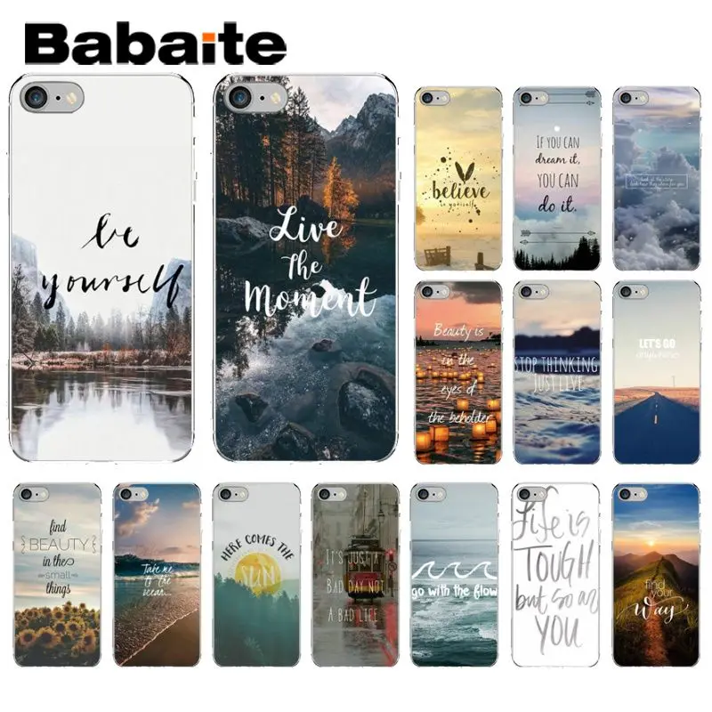 Новый чехол для телефона Babaite Scenary Travel Breathe On The Way Fundas Apple iPhone 8 7 6 6S Plus X XS MAX 5 5S SE