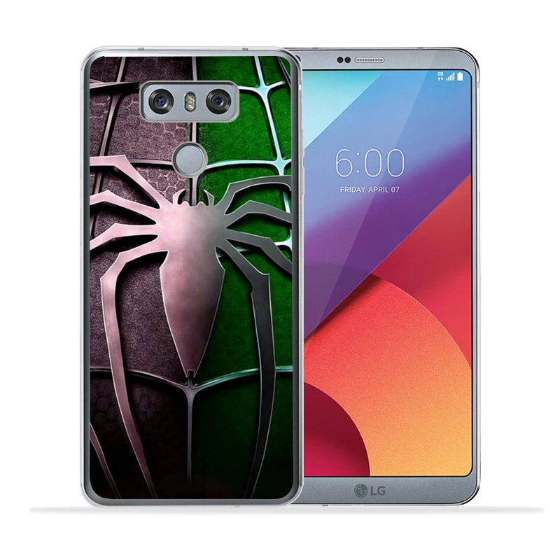 Чехол Marvel для LG G4 G5 G6 V30 Q6 K7 K8 K10 X экран power 2 3 Железный человек Веном Дэдпул Человек-паук задний Чехол