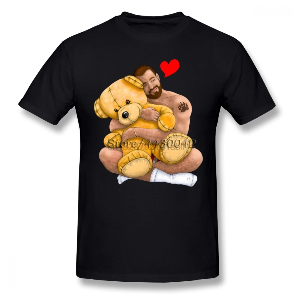 Мужская футболка с надписью Bear Hug Gay Pride Gaybear хлопковая Футболка больших размеров