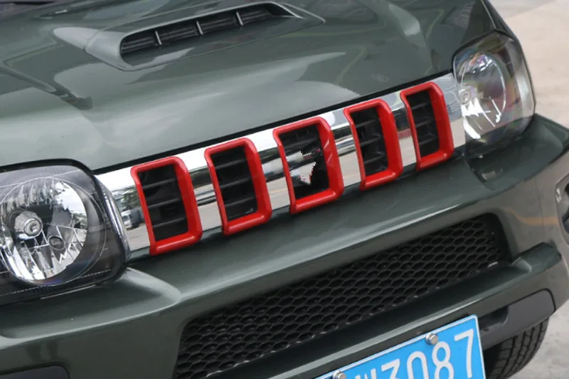Автостайлинг Sansour передний гриль для автомобиля декоративная крышка Suzuki Jimny 2007