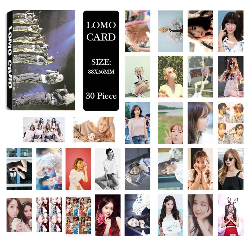 Youpop KPOP поколение девочек SNSD Taeyeon Yoona Jung Soo Yeon альбом ломо карты самодельные бумажные фото карты HD фотокарта