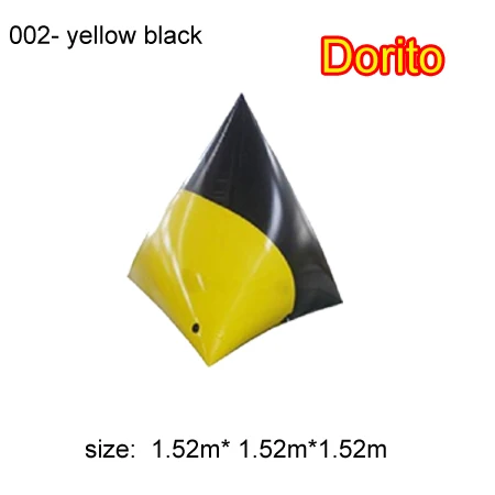 002 yellow black Надувные speedball бункер используется страйкбол барьеры игры с препятствиями в Гуанчжоу поставщик 0,7 мм ПВХ брезент - Цвет: 002 yellow black